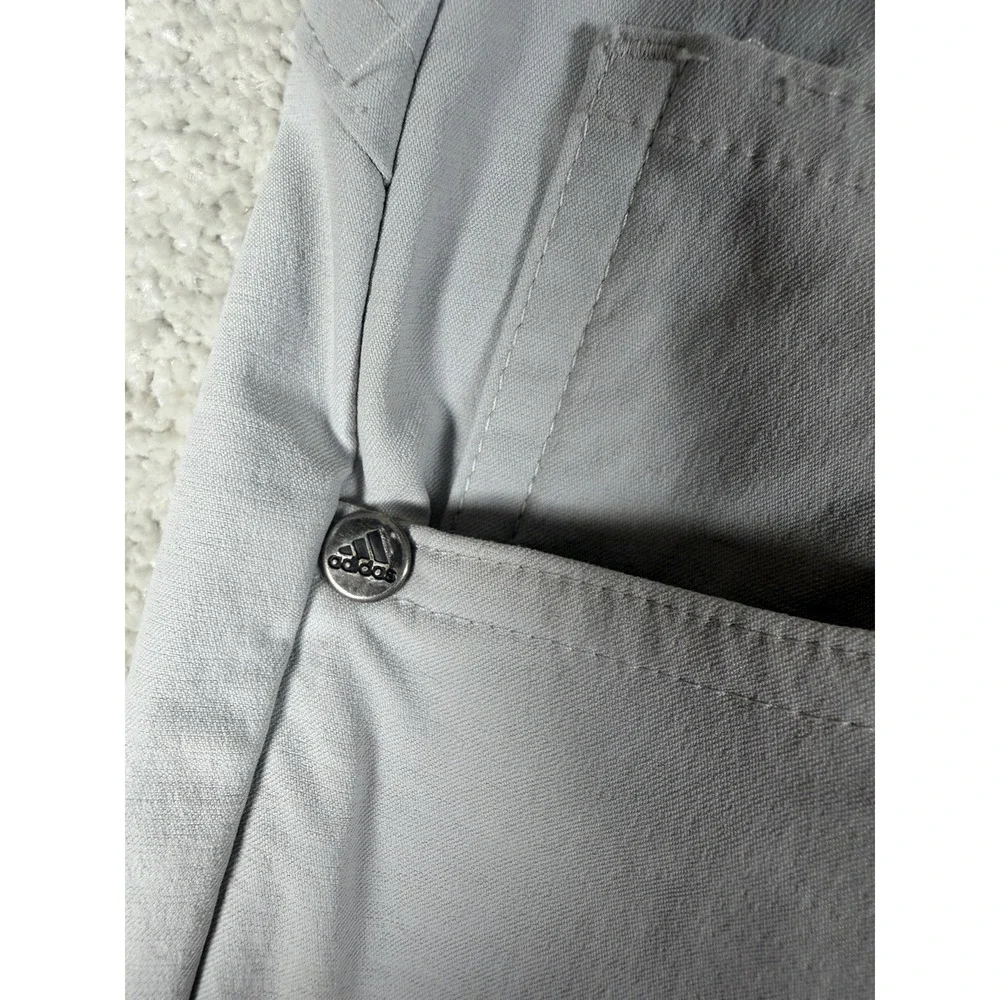 Adidas Adicross Performance Pants Mens 38x32 Ice Gray Lightweight Golf Casual